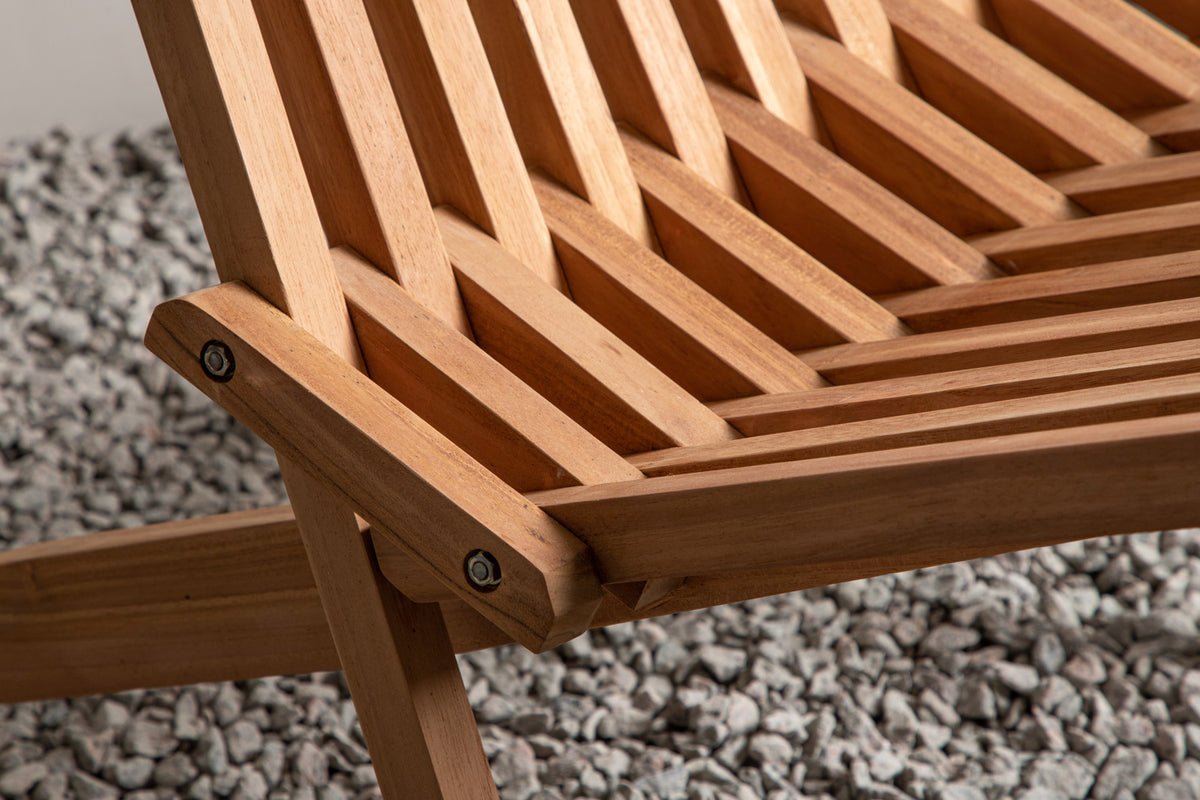 Chaise de jardin Savanna - en bois de teck à l'aspect naturel