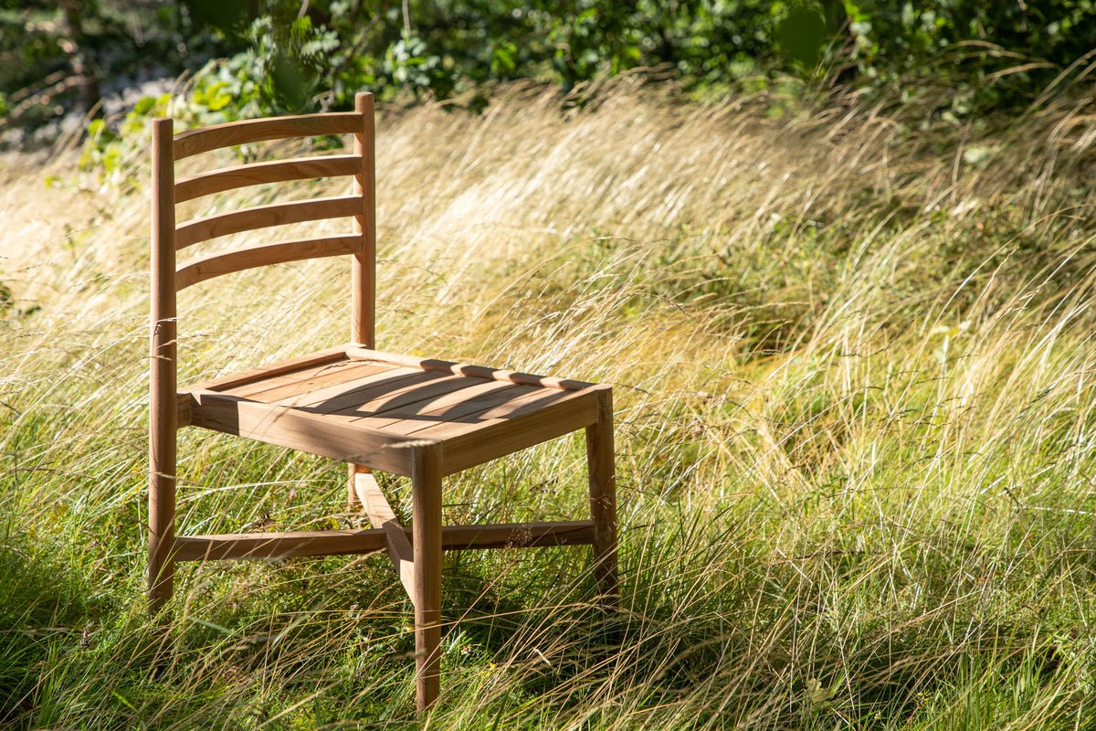 Chaise de jardin Sunrise - en bois de teck à l'aspect naturel
