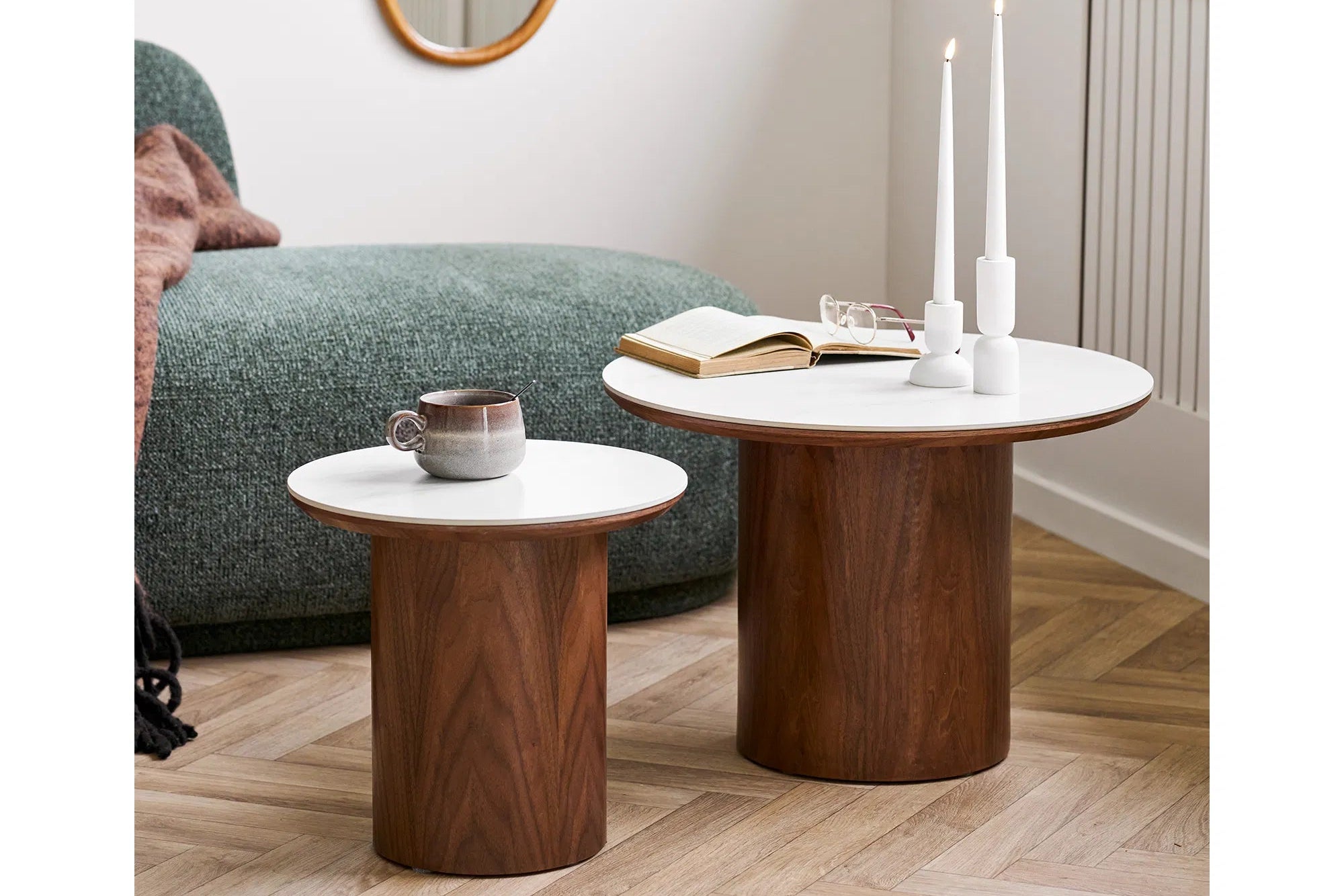 Table d'appoint Valnora – avec plateau en céramique