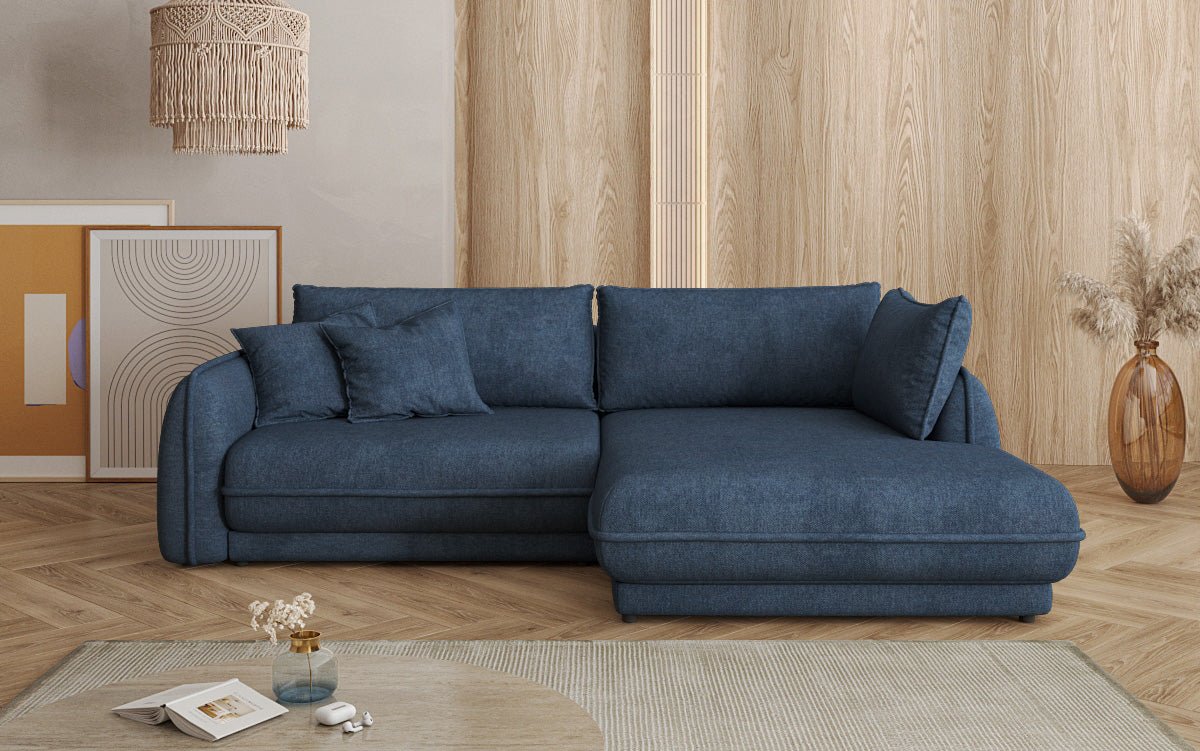 Canapé design Mojave II Tissu avec fonction couchage et rangement
