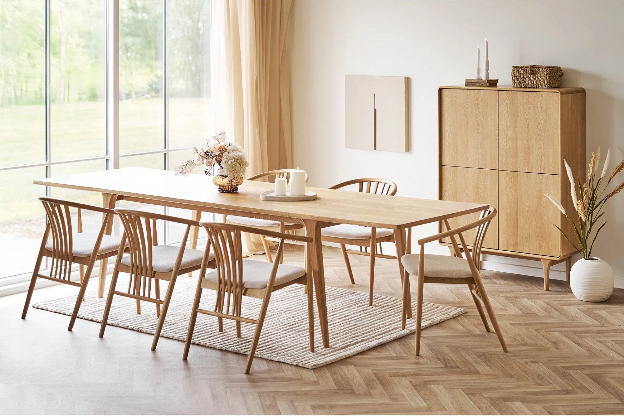 Table à manger Kjellina - aspect bois