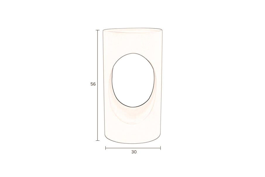 Table d'appoint Velessa – en fer de couleur Beige