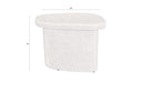 Table d'appoint Dorvian haut – en marbre recyclé Beige