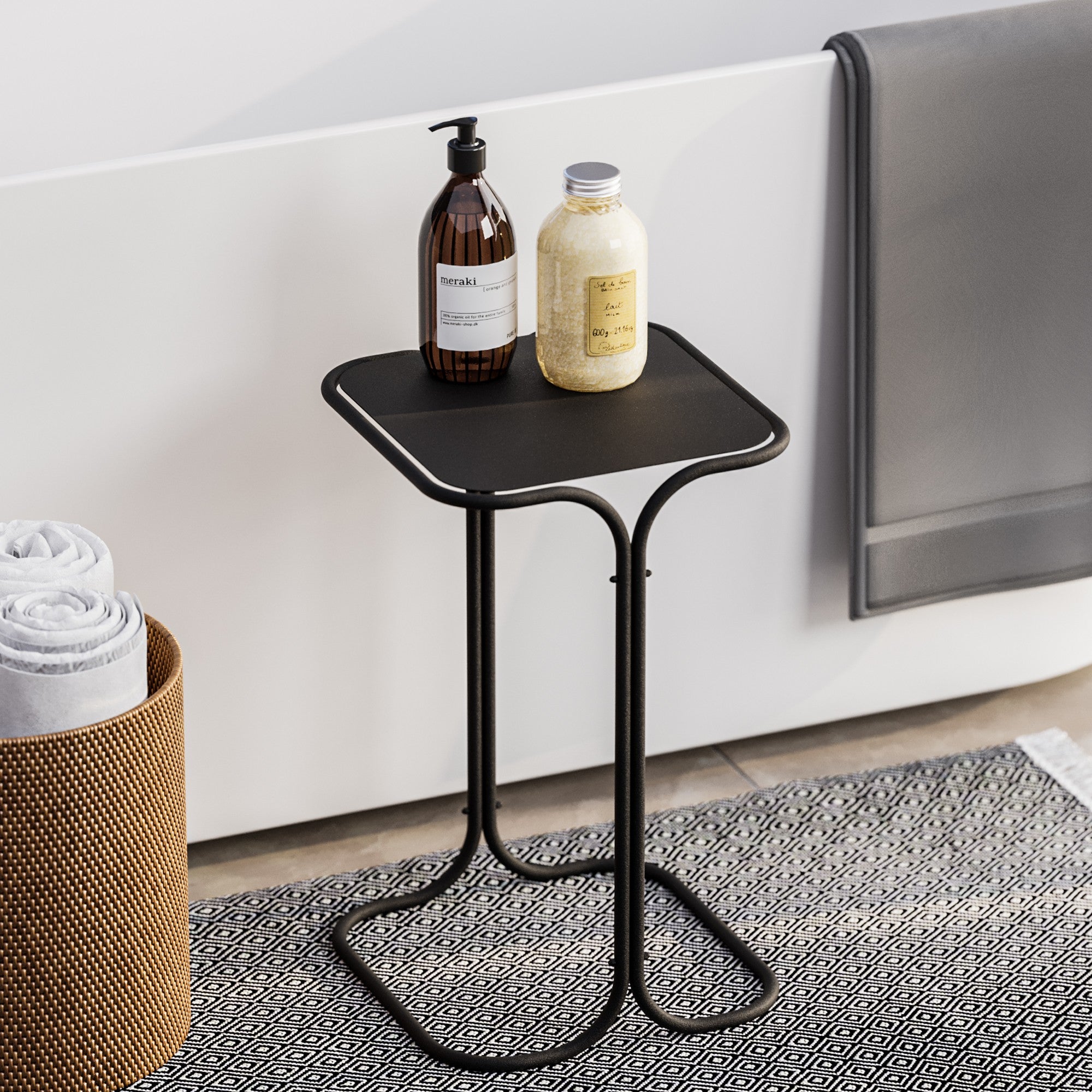 Table basse Orento – Avec structure en métal noir