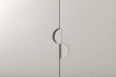 Designer Schrank Piring - in schlichtem Grau