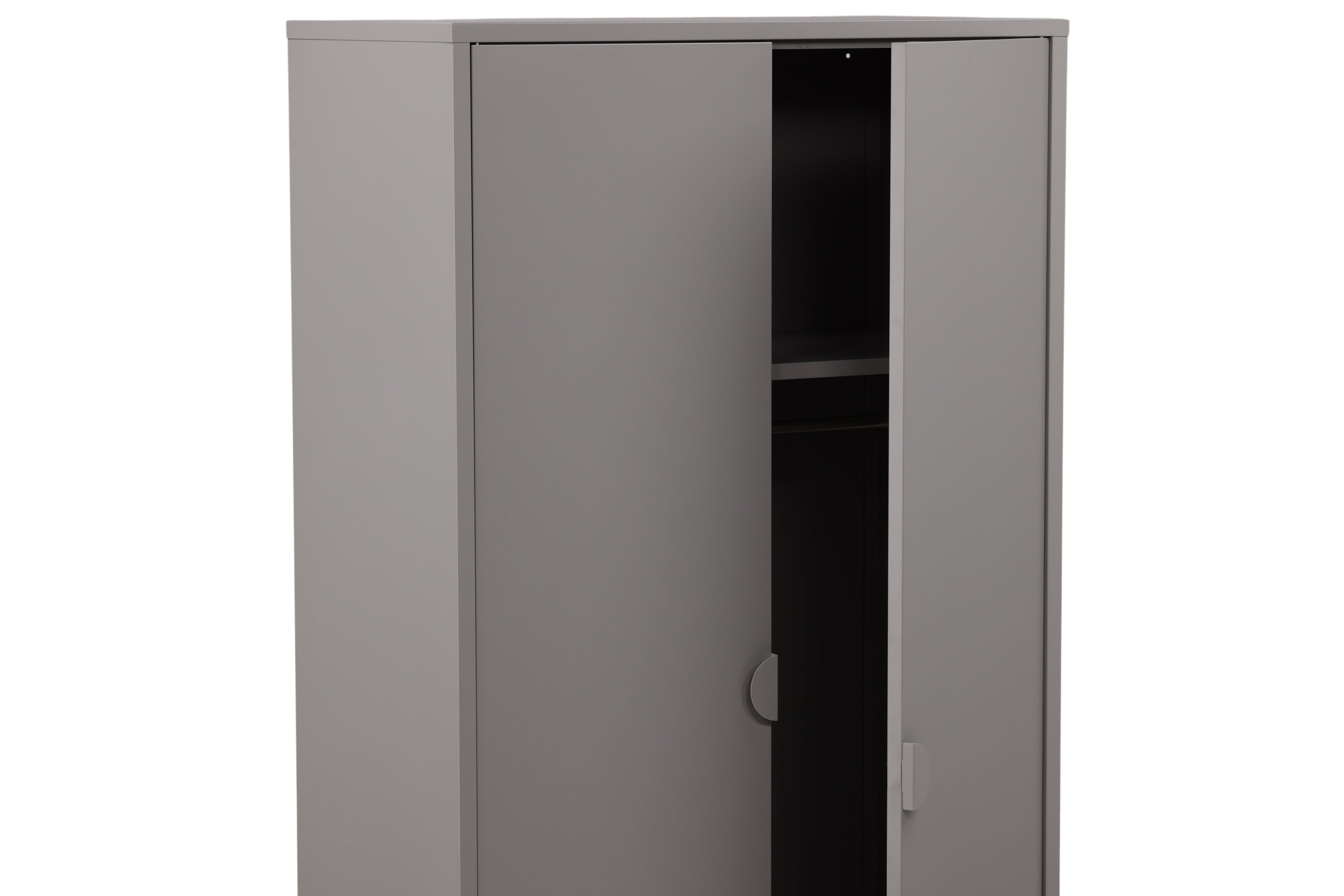 Designer Schrank Piring - in schlichtem Grau