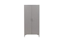 Designer Schrank Piring - in schlichtem Grau