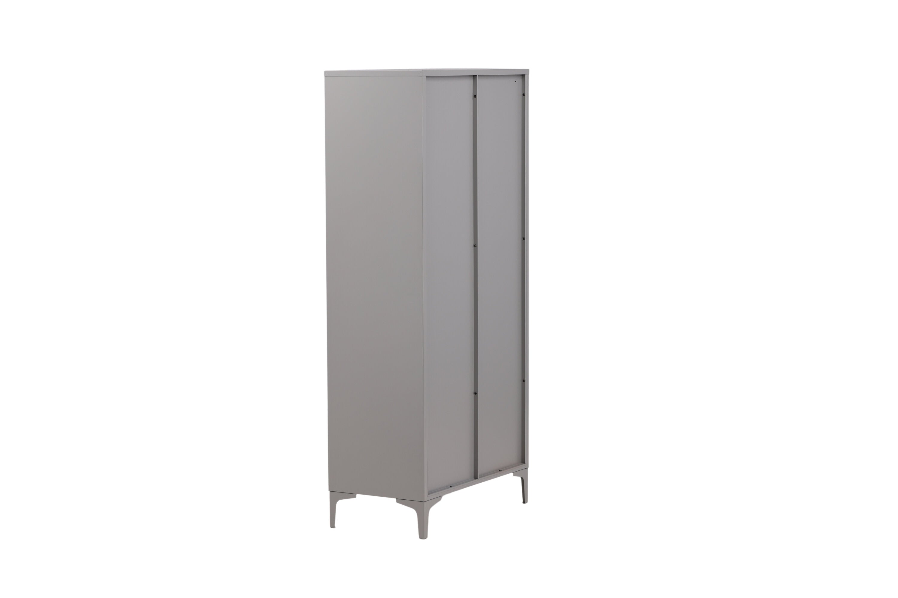 Designer Schrank Piring - in schlichtem Grau