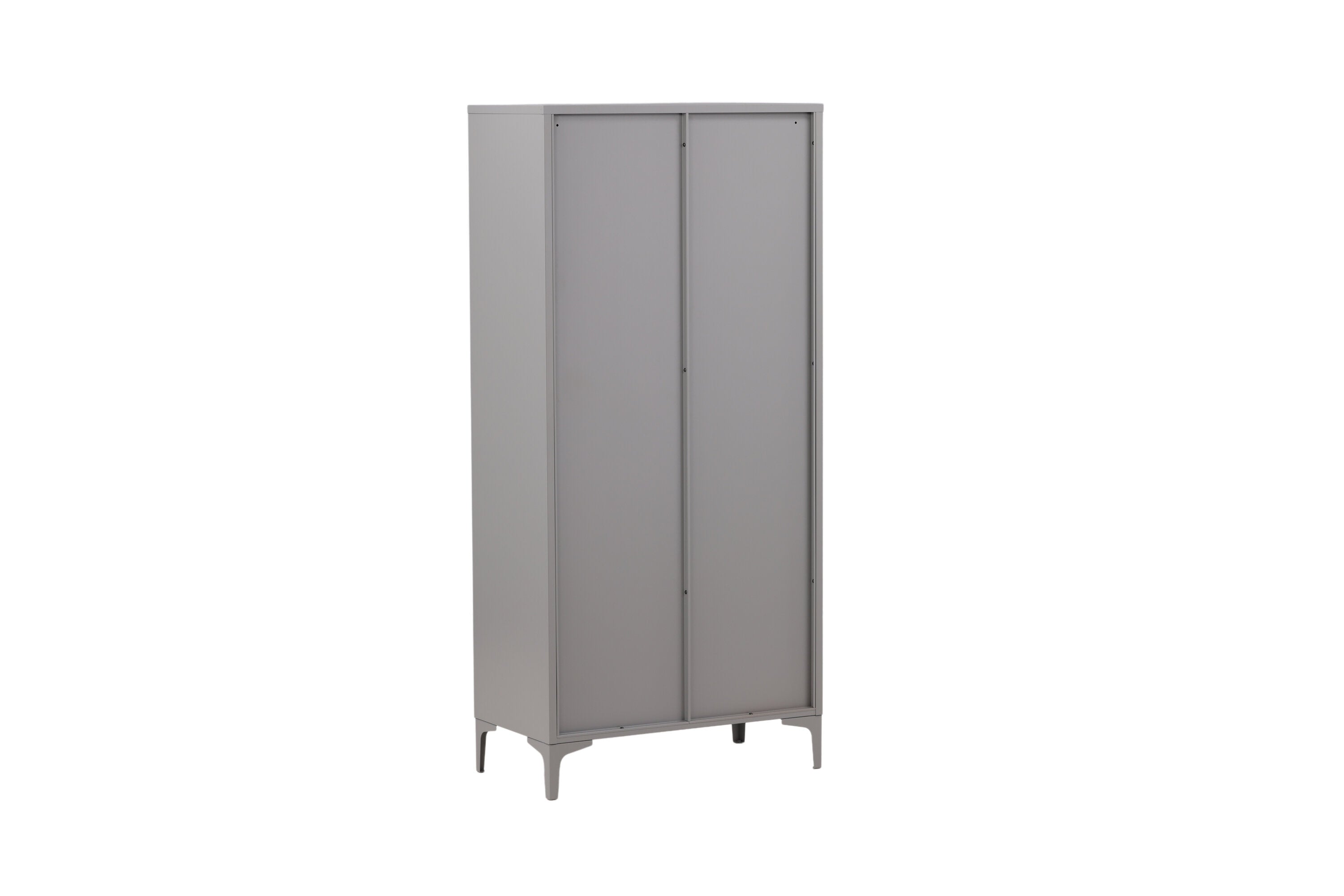 Designer Schrank Piring - in schlichtem Grau