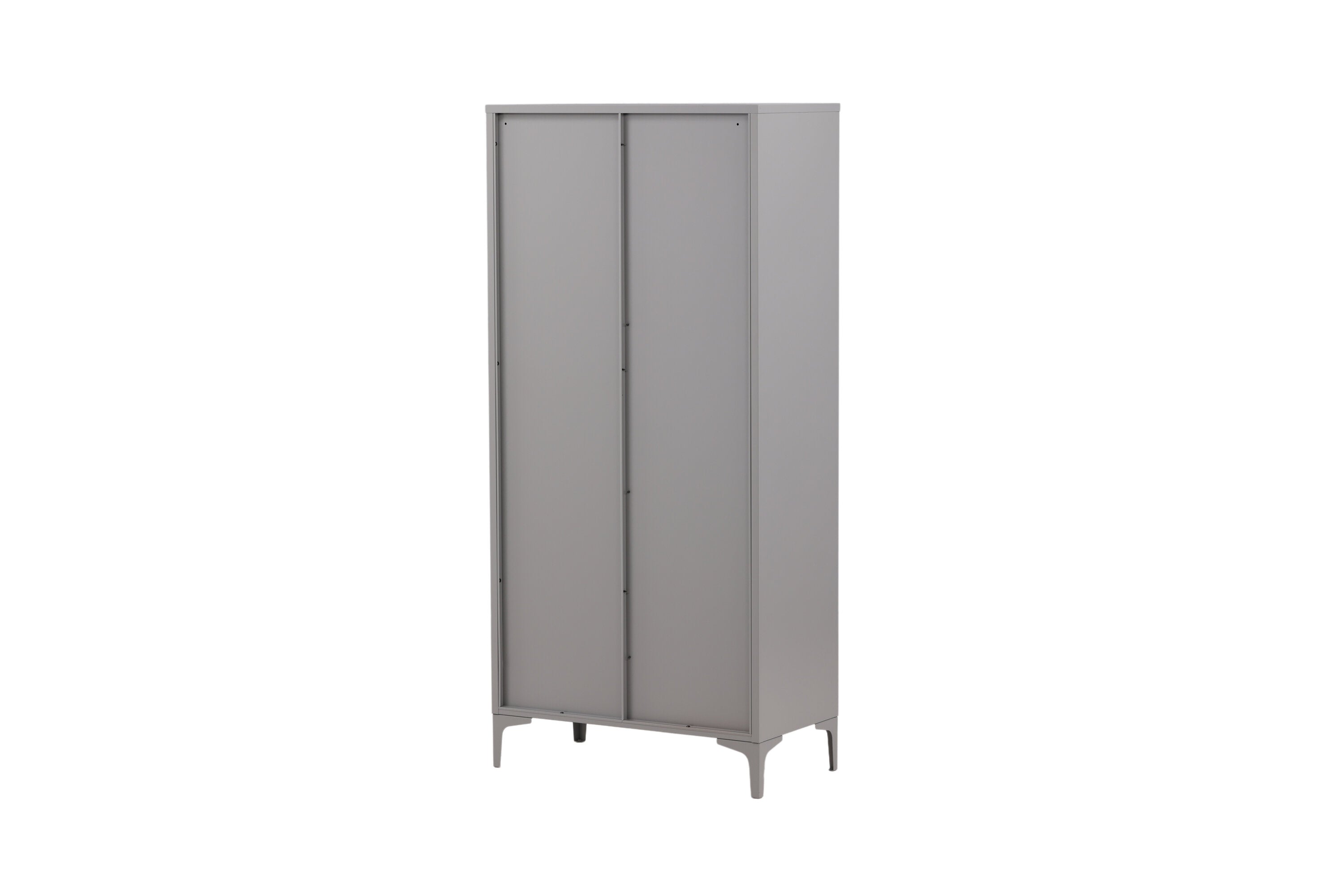Designer Schrank Piring - in schlichtem Grau