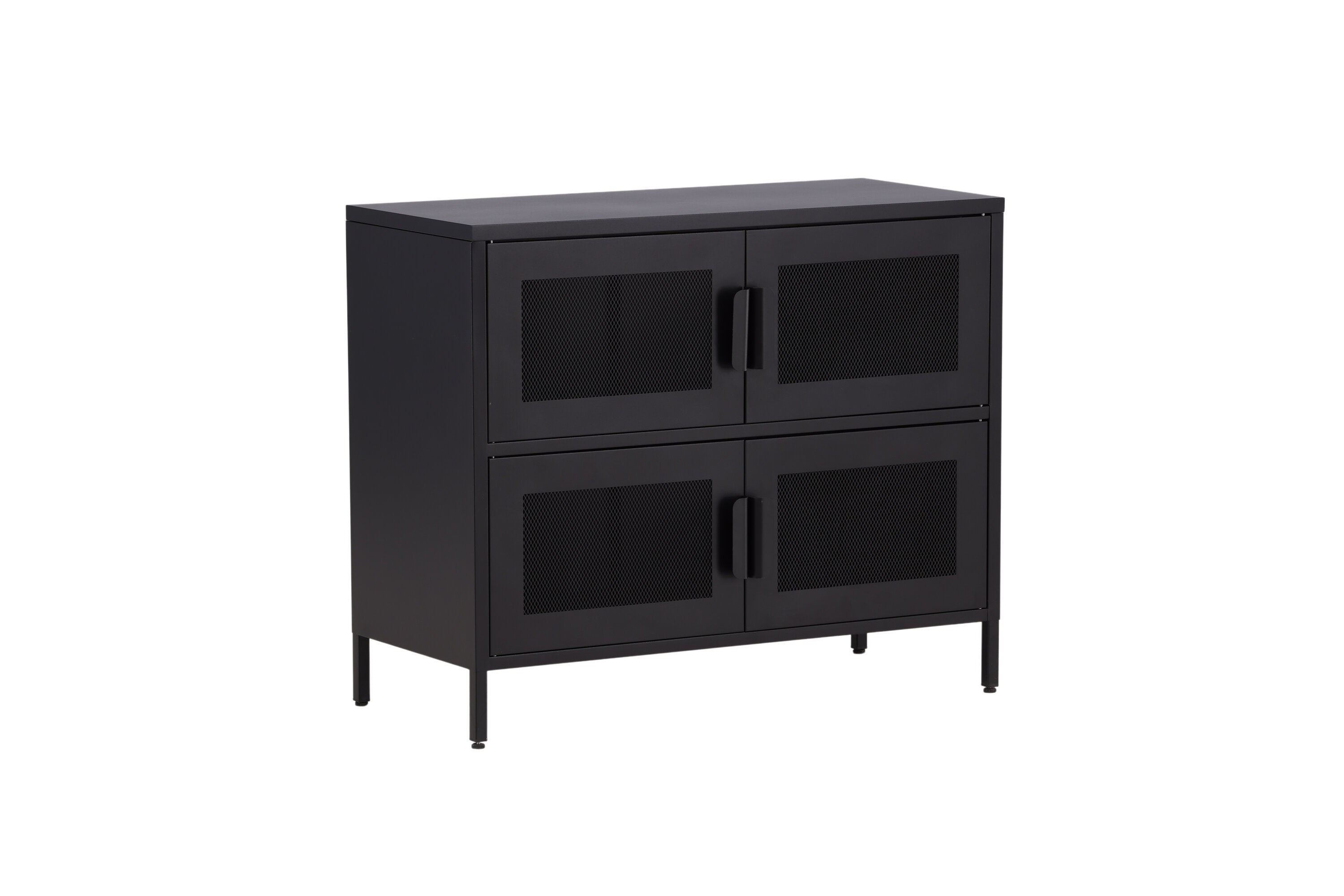 Kommode Berit – Industrial Design in Schwarz
