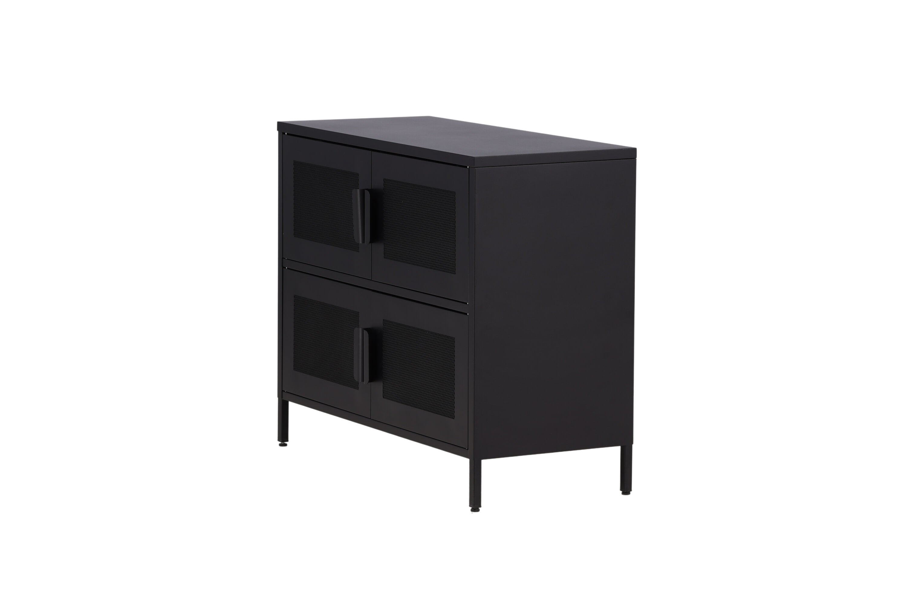 Kommode Berit – Industrial Design in Schwarz
