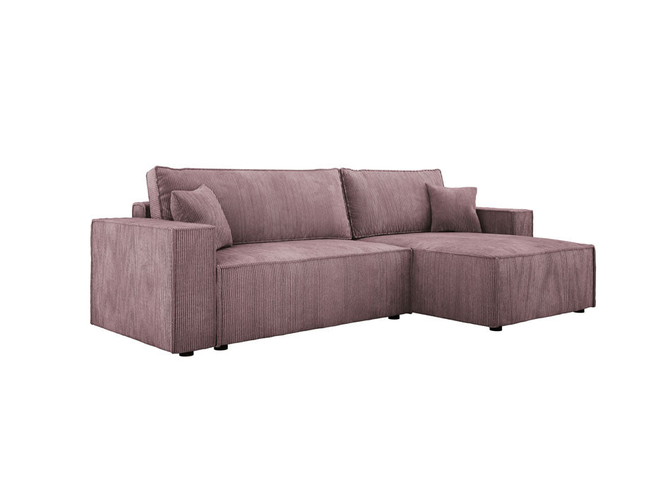 Designer Sofa Velanova mit Schlaffunktion und Stauraum aus Cord