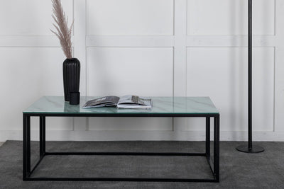 Table basse Velen - avec un élégant aspect marbre