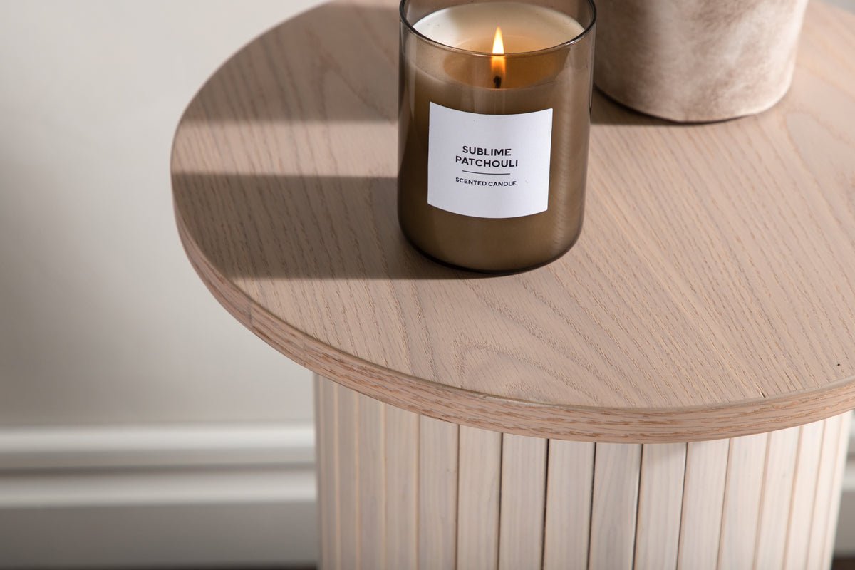 Table d'appoint Nala – design moderne avec détails nervurés