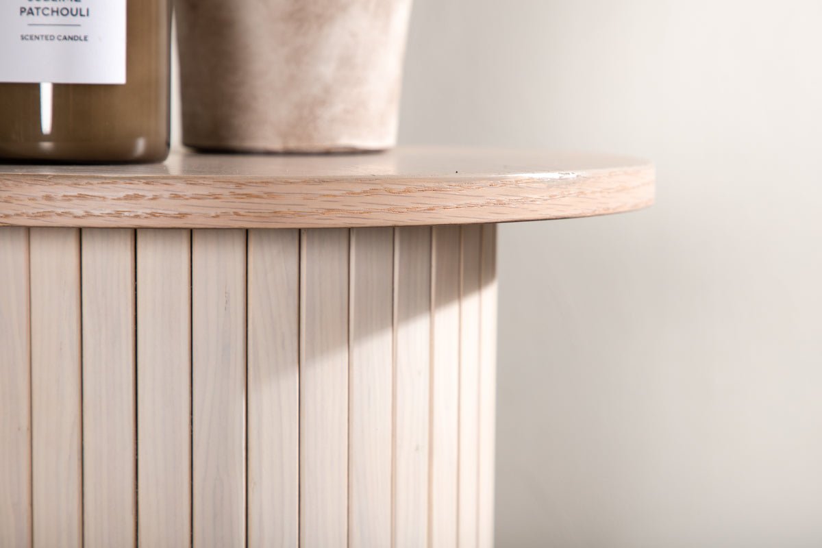 Table d'appoint Nala – design moderne avec détails nervurés