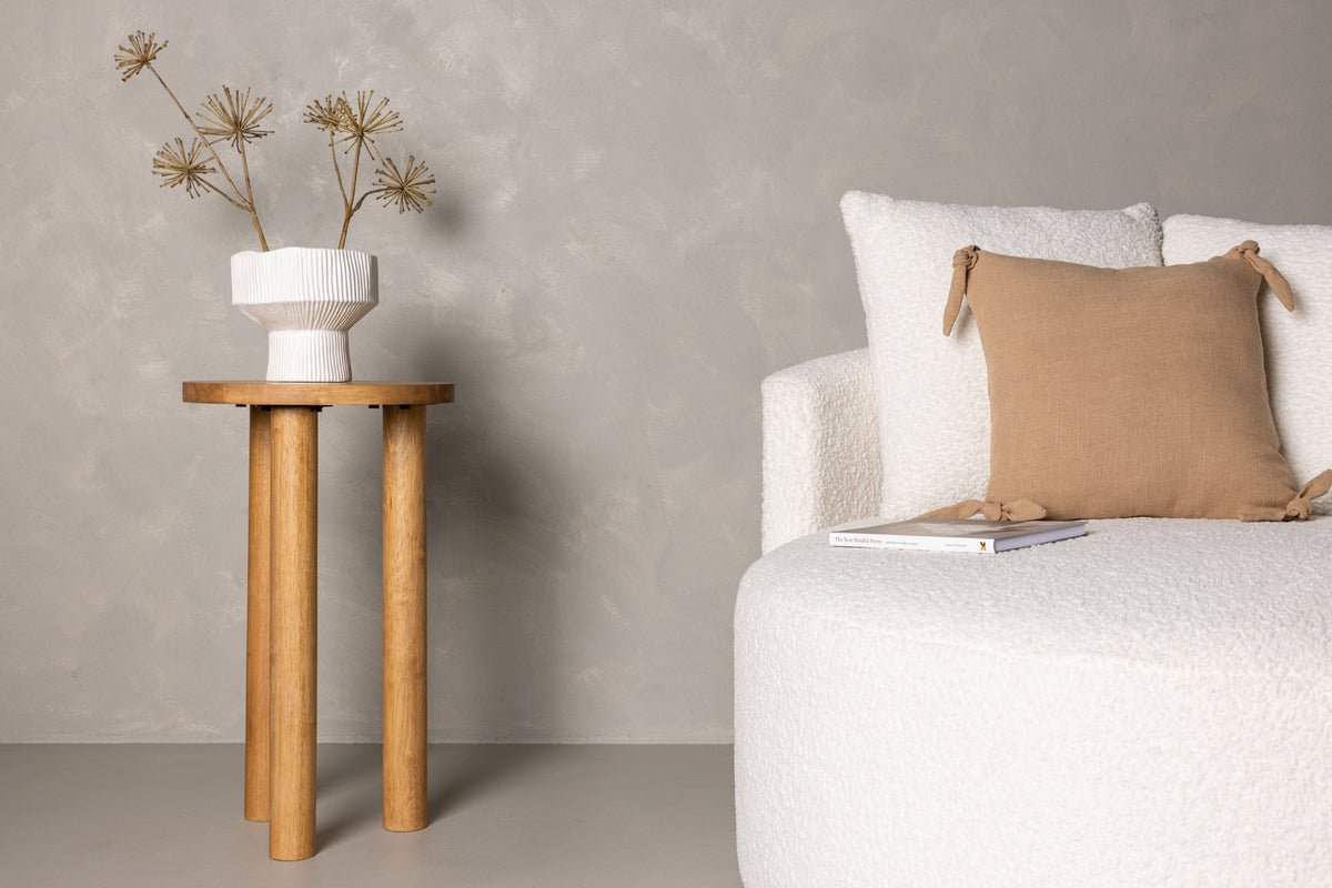 Table basse/table d'appoint Tommy - en bois d'hévéa