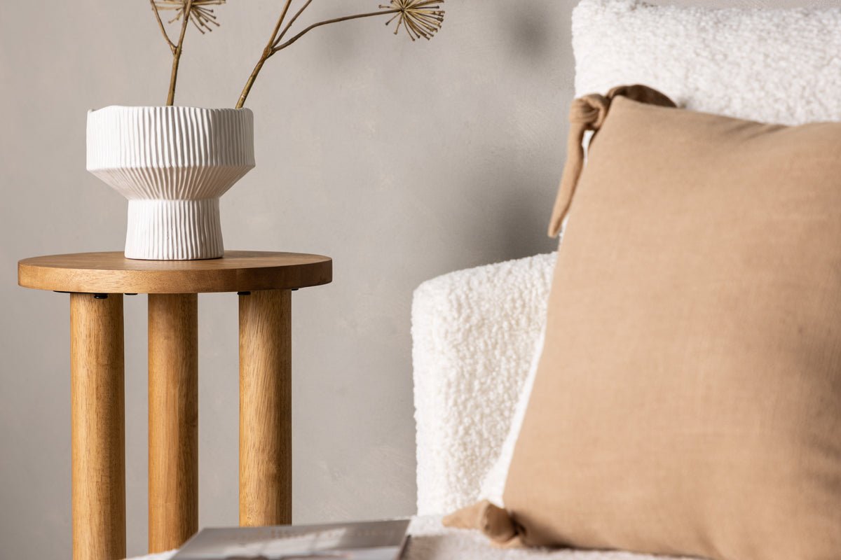 Table basse/table d'appoint Tommy - en bois d'hévéa