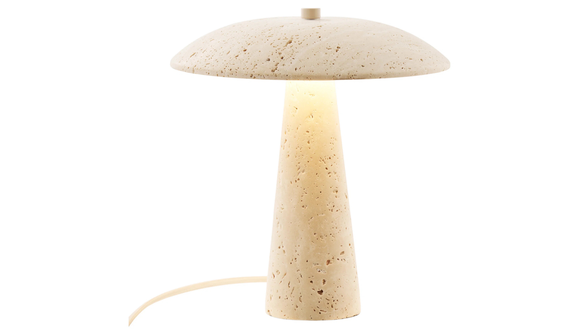 Lampe de table Verde - en travertin de haute qualité