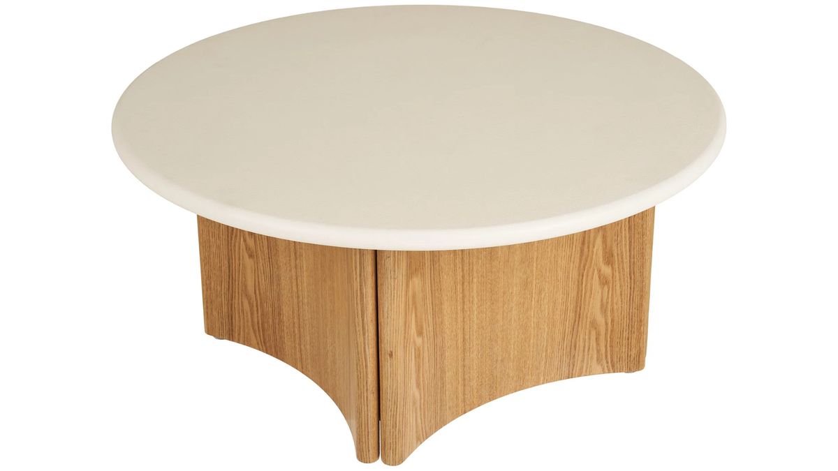 Table basse Mirabell - en aspect bois de frêne
