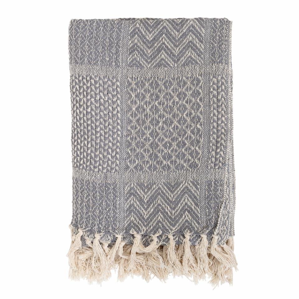 Plaid Ahora – Gris, en coton recyclé