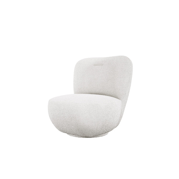 Fauteuil design Kyoto 360° fonction pivotante en Bouclé