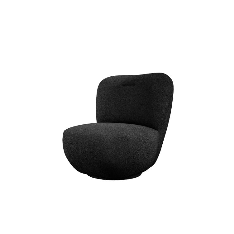 Fauteuil design Kyoto 360° fonction pivotante en Bouclé