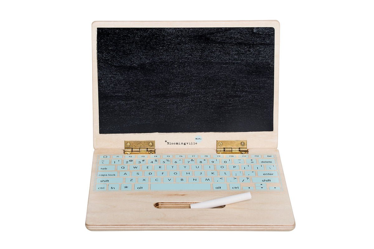 Ordinateur jouet pour enfants Elani – jouet en bois créatif avec tableau noir