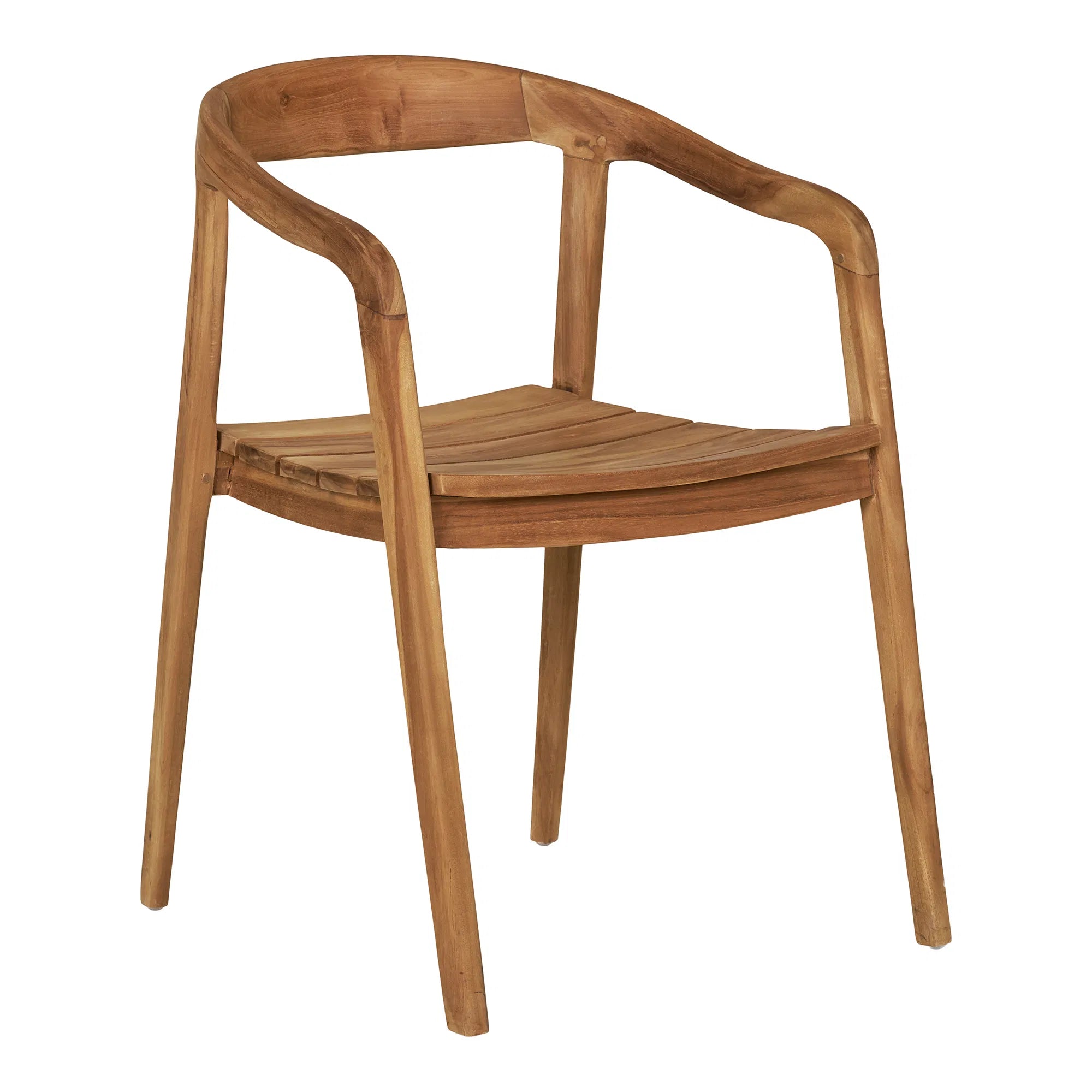 2er Set - Gartenstuhl Bali aus Teakholz