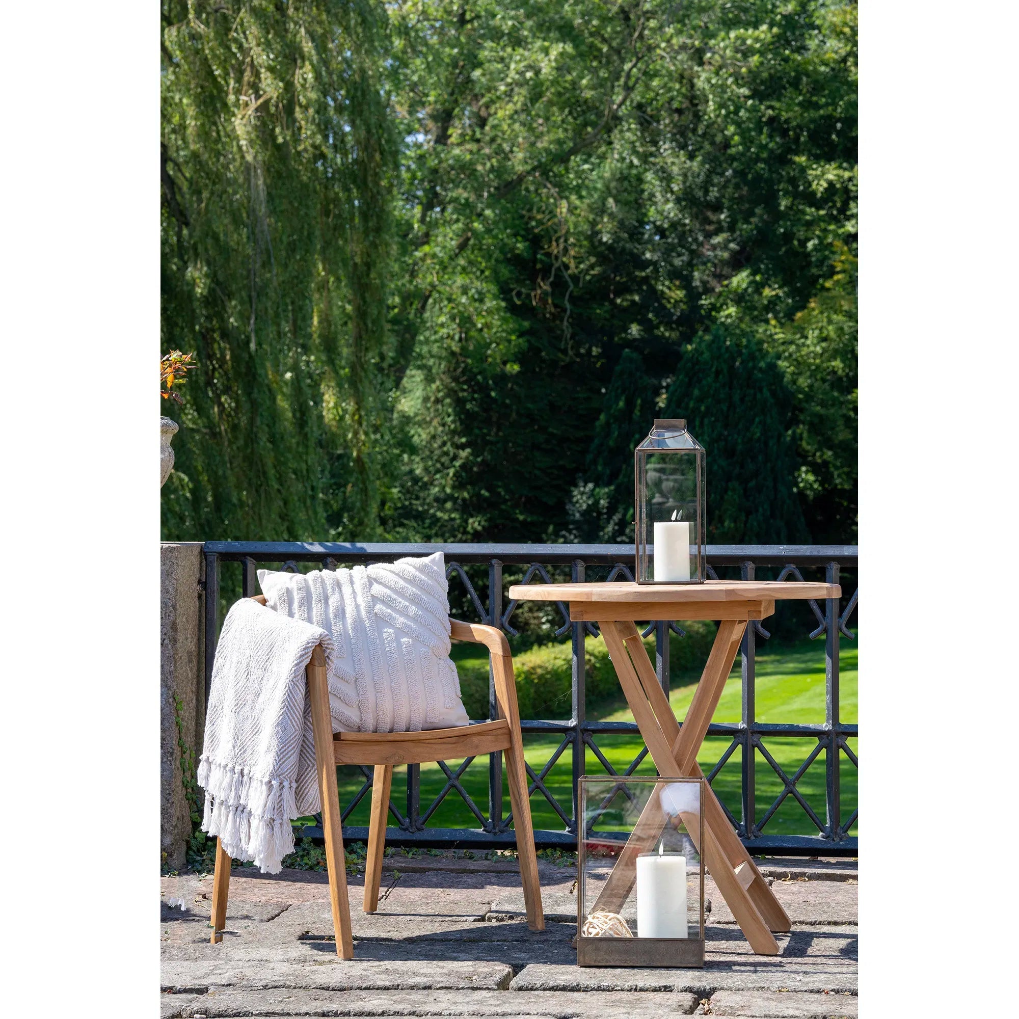 2er Set - Gartenstuhl Bali aus Teakholz