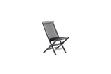 2er-Set Gartenstuhl Ravina - aus schwarzem Teakholz