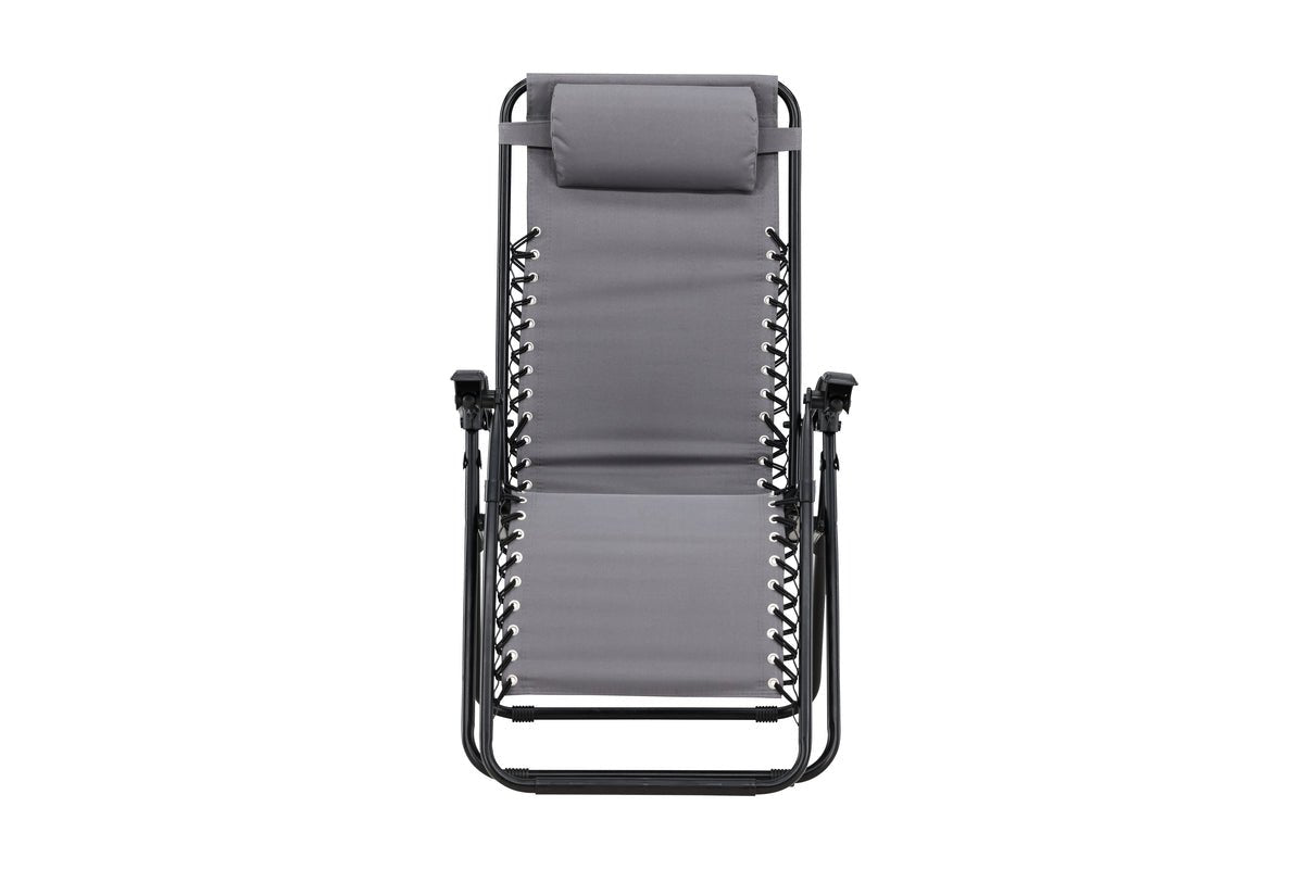 2er Set Sonnenliege Vionna - mit Oxford-Gewebe in 2 Farben