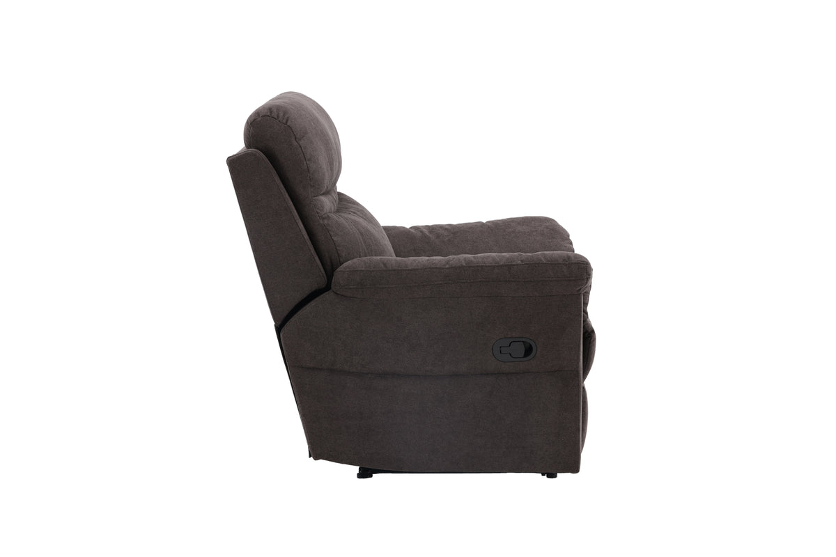 Fauteuil Toronto - pliable avec repose-pieds de couleur Marron