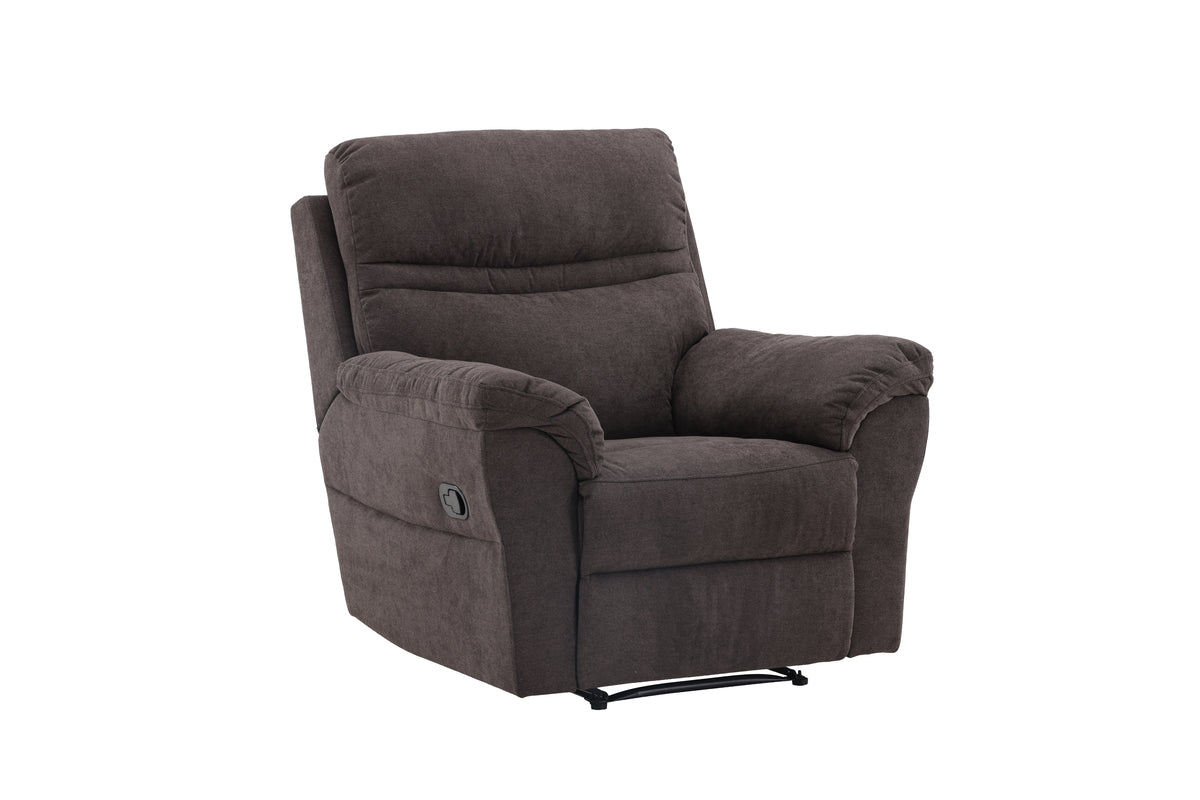 Fauteuil Toronto - pliable avec repose-pieds de couleur Marron