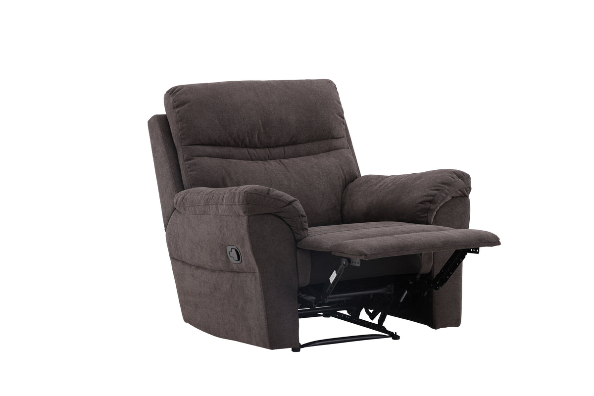 Fauteuil Toronto - pliable avec repose-pieds de couleur Marron