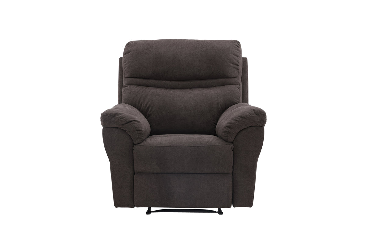 Fauteuil Toronto - pliable avec repose-pieds de couleur Marron