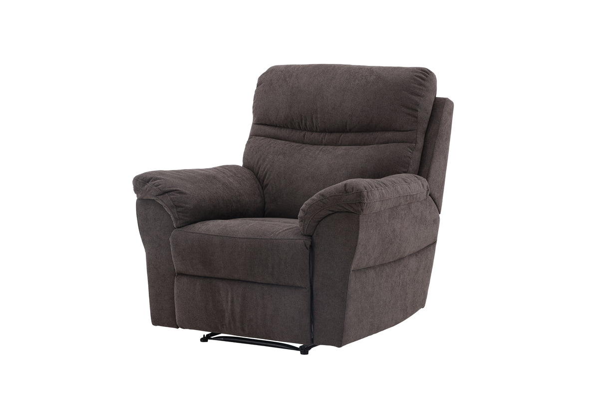 Fauteuil Toronto - pliable avec repose-pieds de couleur Marron