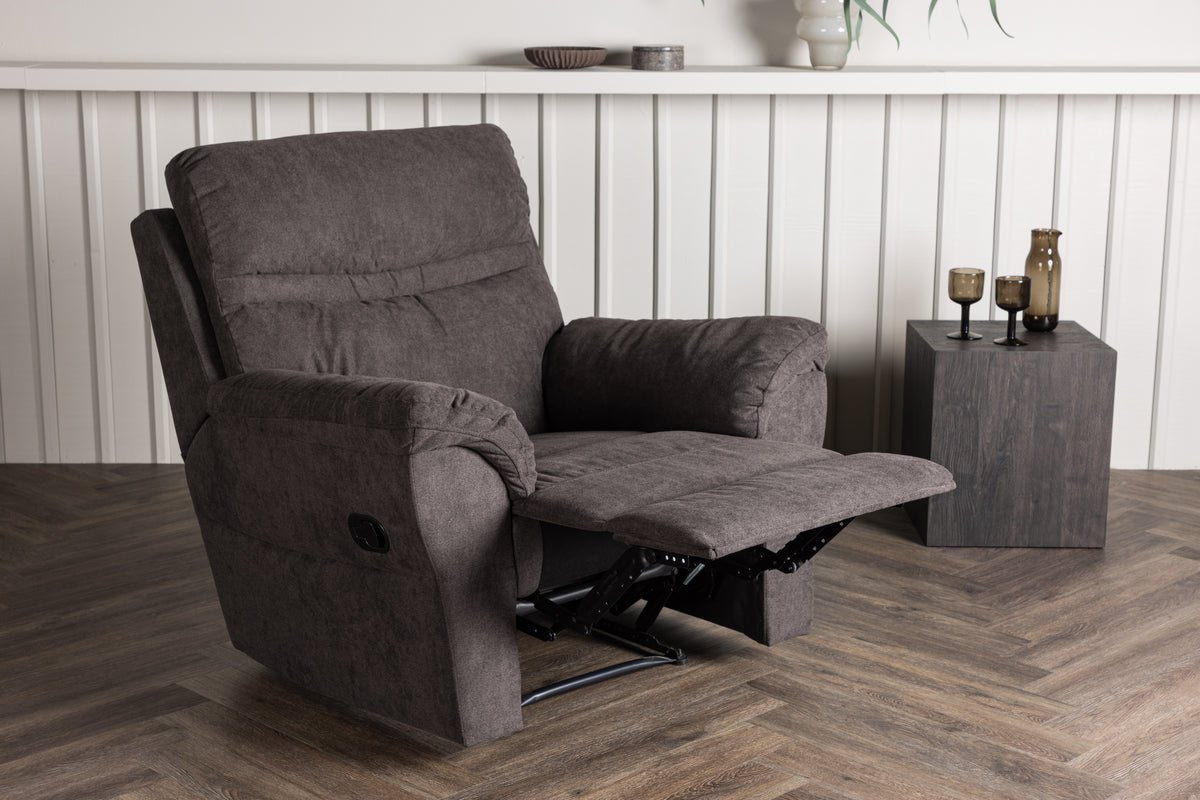 Fauteuil Toronto - pliable avec repose-pieds de couleur Marron