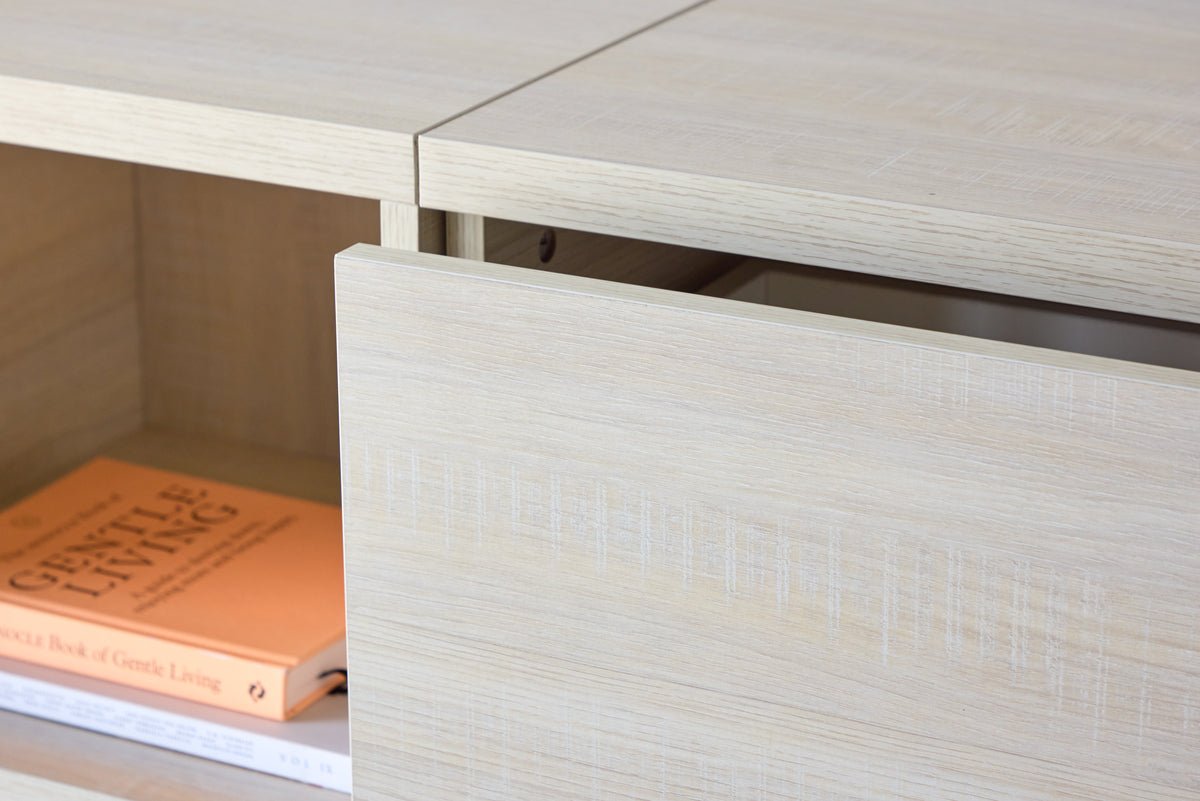 Meuble TV Skagen Blanchi – Design scandinave clair