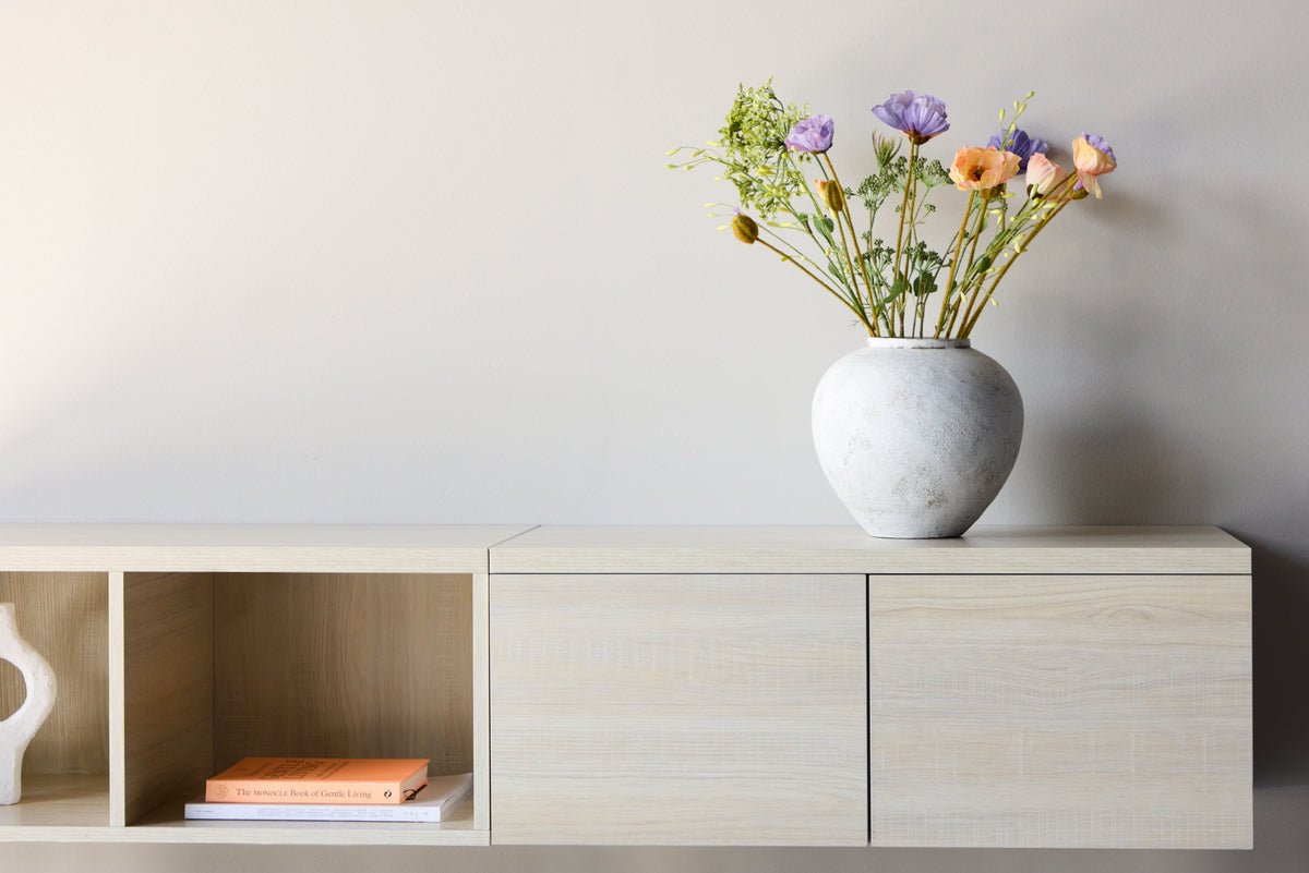 Meuble TV Skagen Blanchi – Design scandinave clair