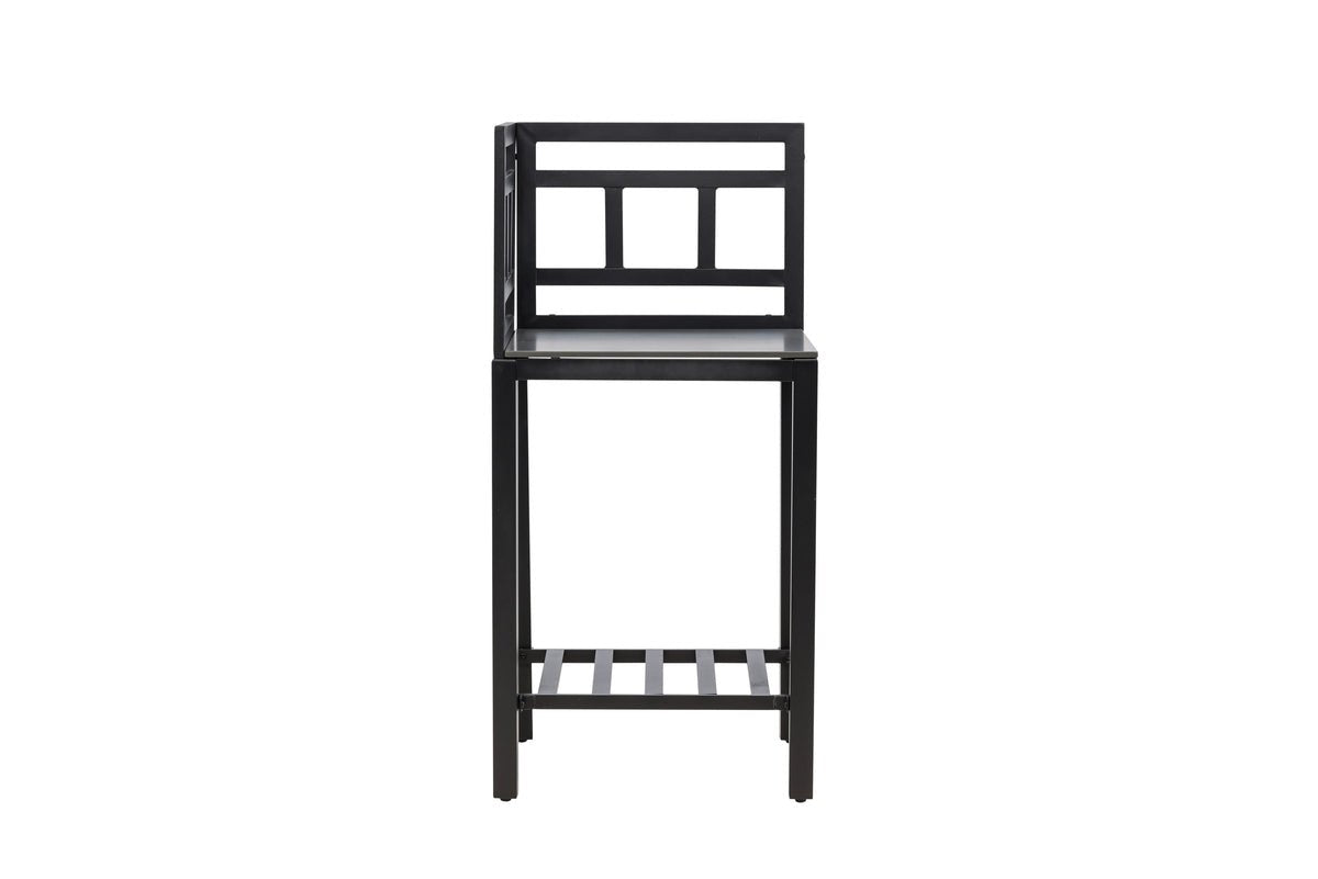 Table d'appoint de jardin Vani – Module de cuisine extérieure avec plan de travail en pierre