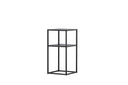 Table d'appoint Lara – design élégant en acier noir