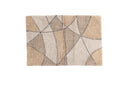 Tapis de bain Canggu - en tons chauds sable et gris en coton naturel