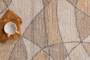 Tapis de bain Canggu - en tons chauds sable et gris en coton naturel