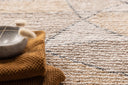 Tapis de bain Canggu - en tons chauds sable et gris en coton naturel