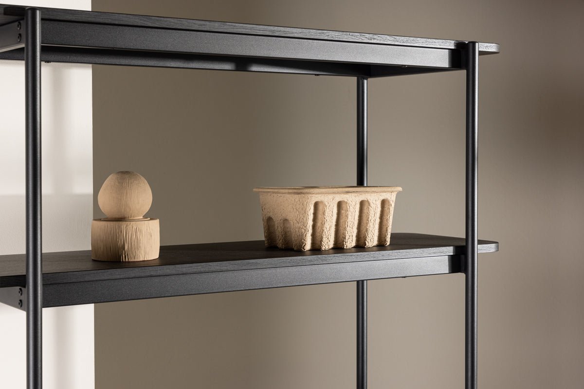 Regal Heim – étagère haute en blanc cérusé avec 5 tablettes