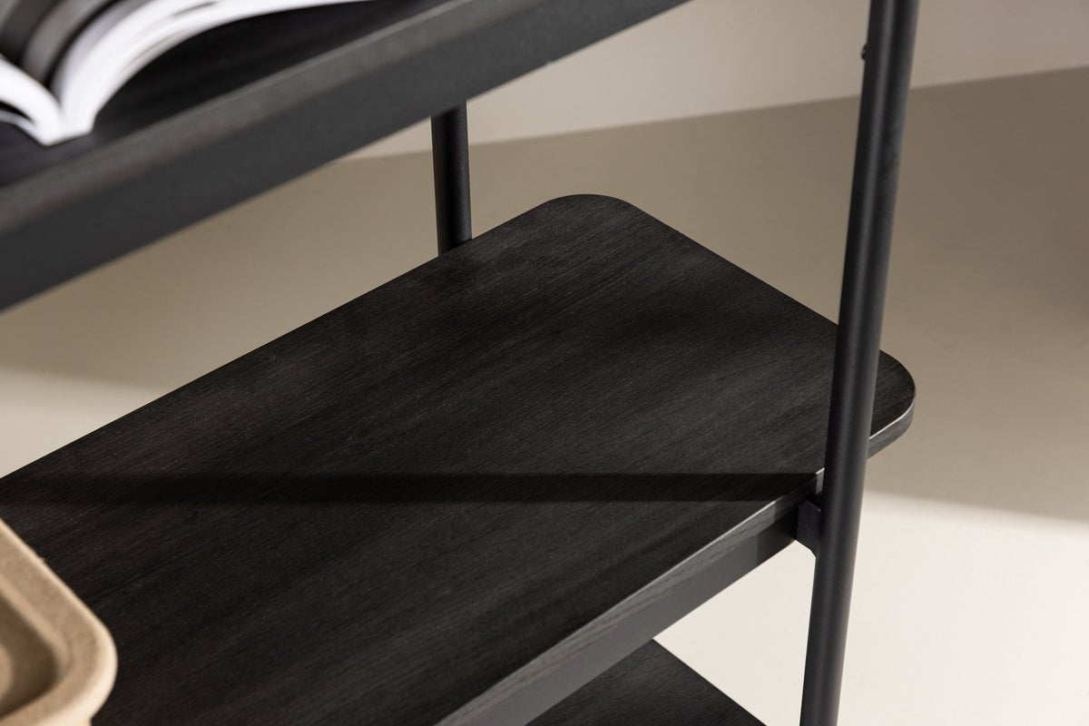 Regal Heim – étagère haute en blanc cérusé avec 5 tablettes