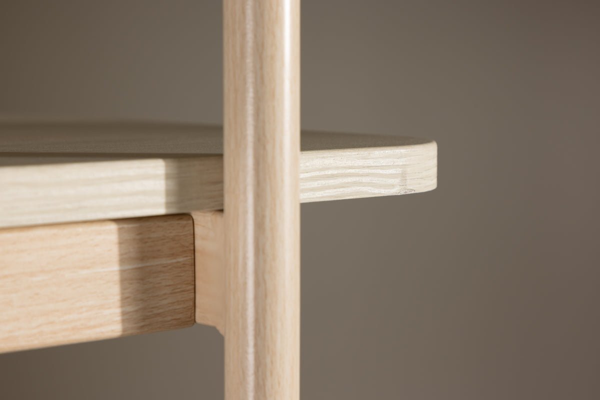 Regal Heim – étagère haute en blanc cérusé avec 5 tablettes