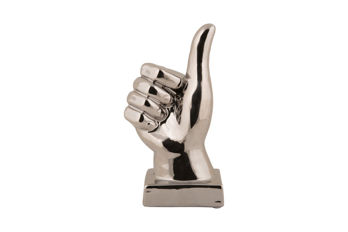 Statue « Pouces » – Figurine en céramique à surface brillante