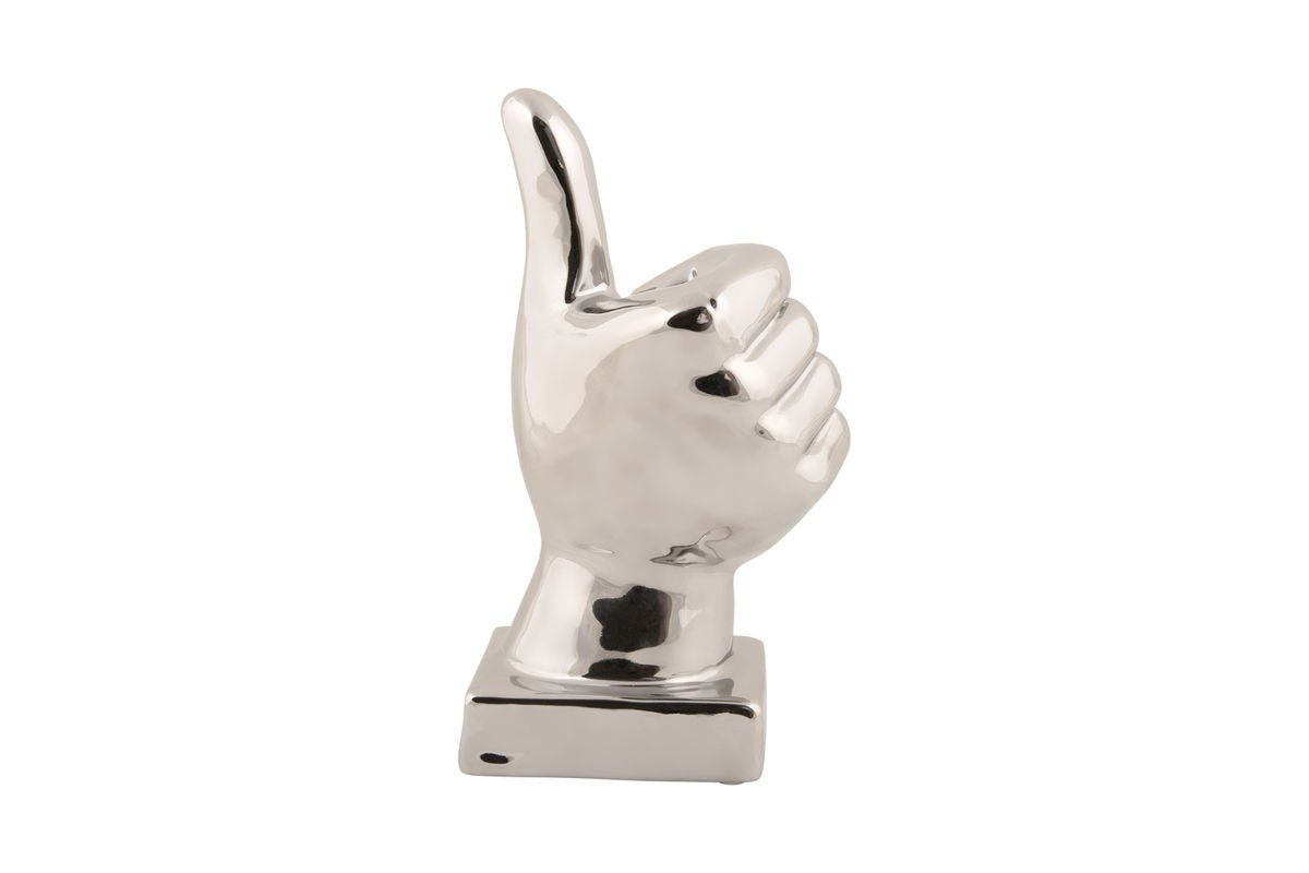 Statue « Pouces » – Figurine en céramique à surface brillante